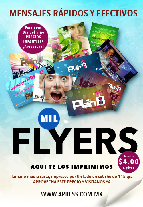4Press te Imprime tus Flyers