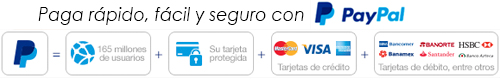 Paga rápido, fácil y seguro con PayPal